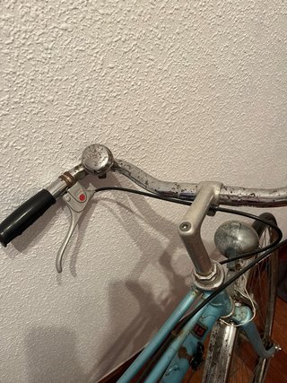 Bicicleta Paseo clásica azul