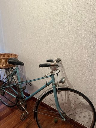 Bicicleta Paseo clásica azul