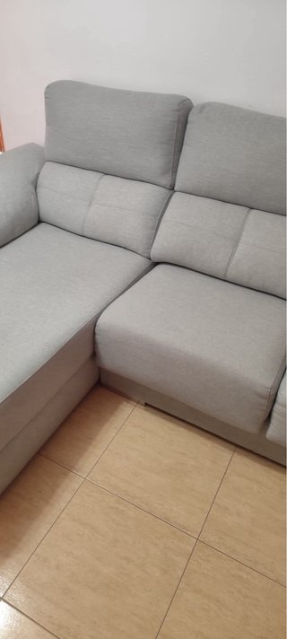 Sofá Chaiselongue 3 Plazas Gris
