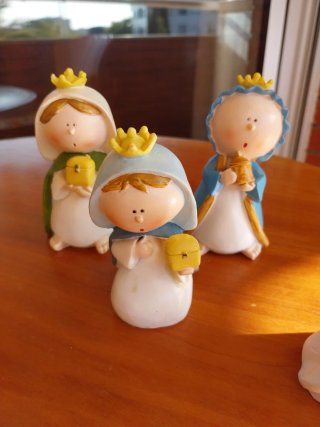 Belen infantil resina 6 pzs