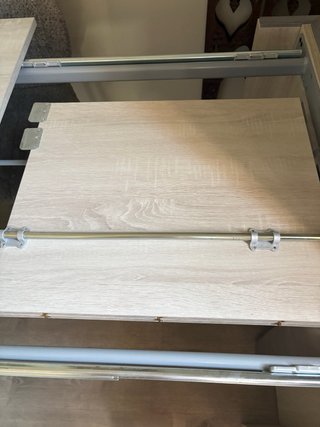Mesa extensible comedor madera y metal