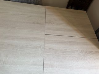 Mesa extensible comedor madera y metal