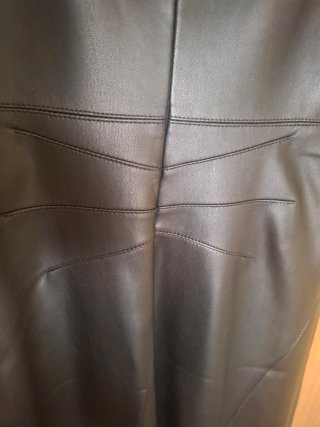 Vestido Sfera Negro Efecto Piel