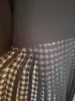 Blusa Purificación García Negra Plisada