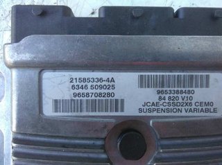 128633 centralita suspensión 9653388480 citroen c6