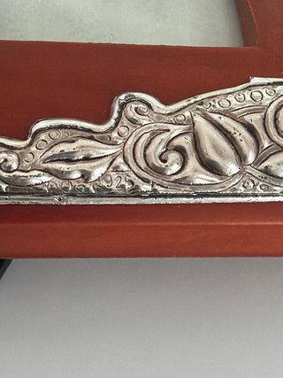Cornice Legno e Argento