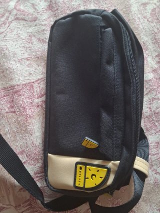 Riñonera Delsey Negra y Beige