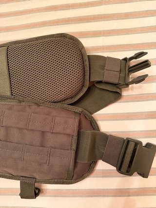 Cinturón Táctico MOLLE Acolchado Verde Talla M