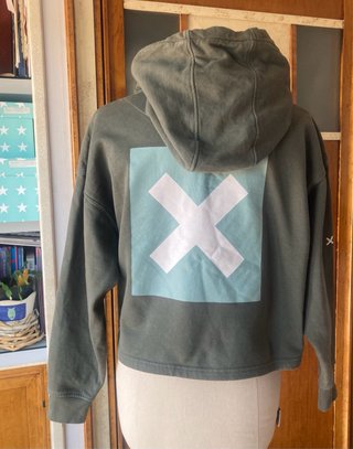Sudadera Blue Banana verde con logo