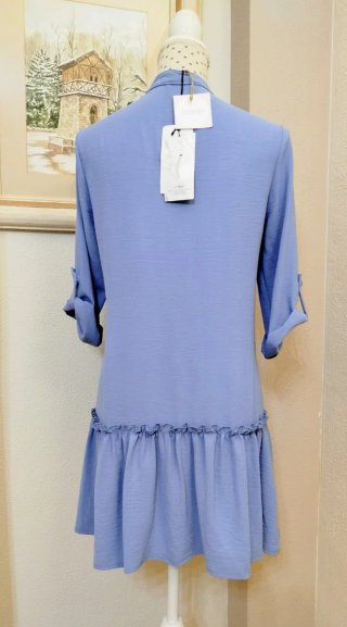 Vestido camisero azul turquesa Talla M