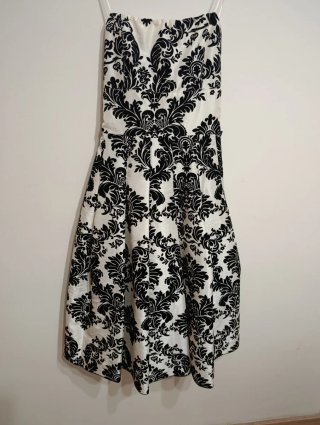 Vestido de fiesta estampado damasco
