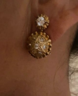 Pendientes Plata Ley Baño Oro 18k
