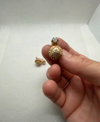 Pendientes Plata Ley Baño Oro 18k