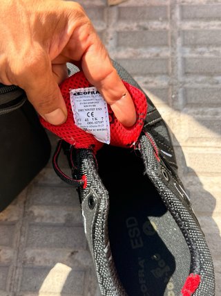 Zapatos de seguridad TOPreturn Negro/Rojo NUEVOS