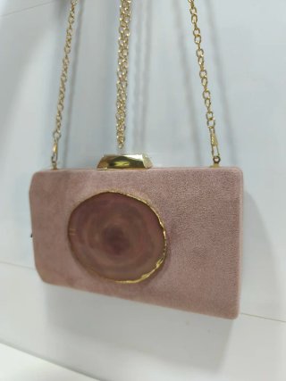 Bolso de mano Clutch con piedra