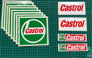 CASTROL pegatinas vintage originales