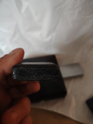 Accendino Zippo con fodera in pelle