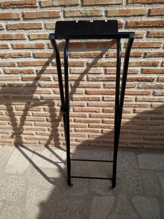 Estructura mesa hierro plegable negra