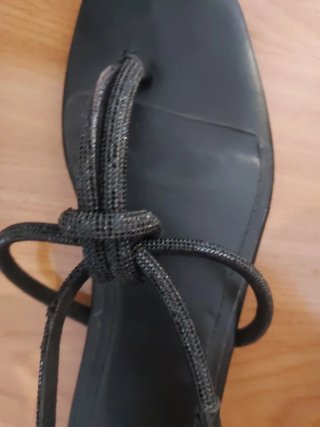 Sandalias planas negras Bibi Lou