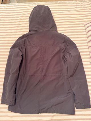 Abrigo parka Green Coast hombre talla 52 gris