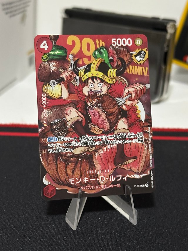 One Piece Card Game P-159 Luffy 29th Anniversary