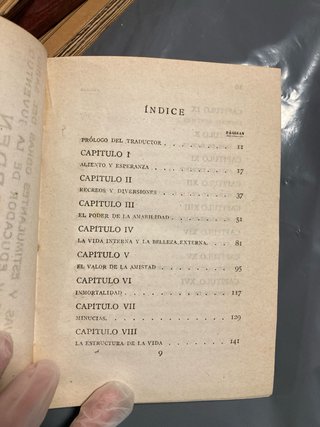 Libro antiguo de 1920 La Vida optimista