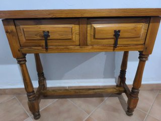 Consola Castellana Madera Cajones