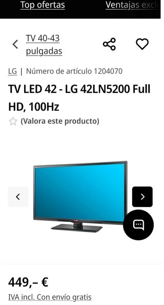 LG 42 TV LED FULL HD