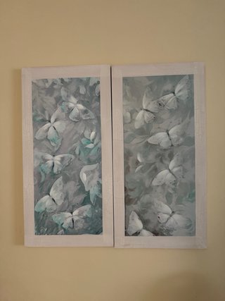 Pack 2 Cuadros Mariposas Decorativos
