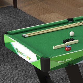 Mesa De Billar Plegable Con Accesorios, Que Incluye Queues De Billar, Bolas, Triángulo Y Cepillo, Mesa De Billar Profesional Para Adultos, 104X55.5X68 Cm