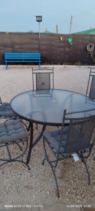 Conjunto mesa y 6 sillas exterior