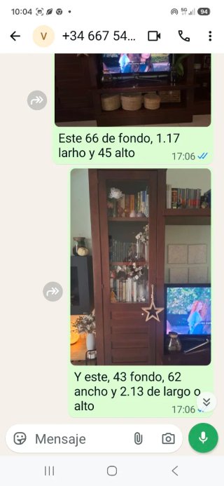 Estantería Comedor con Mesa TV