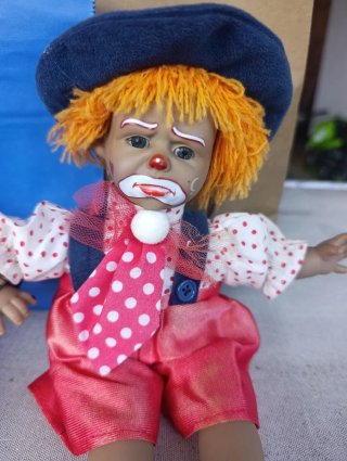 Muñecas payaso vintage