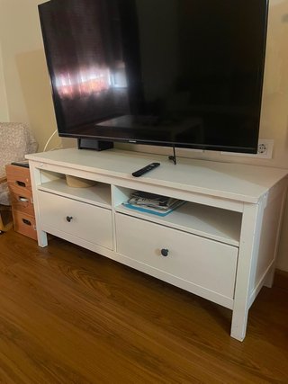 Mobile TV bianco e legno