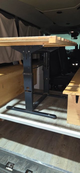 Mesa plegable para camper
