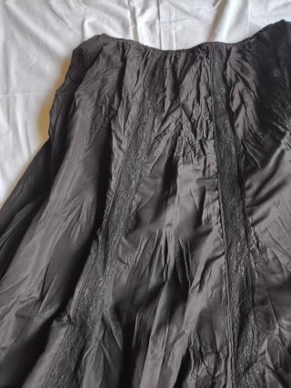 Falda larga negra Talla 42