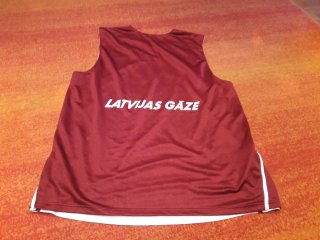 Camiseta Baloncesto Letonia match worn Talla XL
