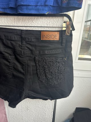 Conjunto de camiseta y shorts de encaje inside