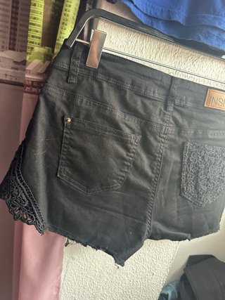 Conjunto de camiseta y shorts de encaje inside
