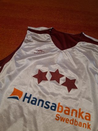 Camiseta Baloncesto Letonia Match Worn XL Reversib