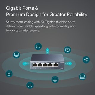 TP-Link TL-SG105 Switch Gigabit 5 Puertos