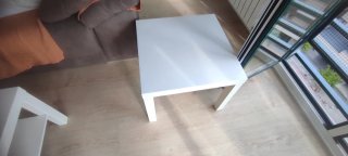 Conjunto mesas auxiliares Ikea blancas