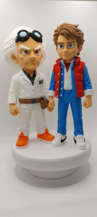 Doc Brown Figura Regreso al Futuro