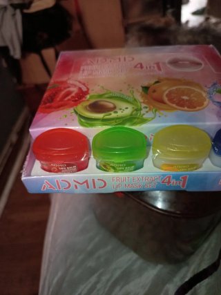 ADMID Set 4 en 1 Mascarillas Labiales Frutas