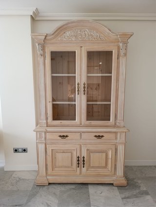 Vitrina/Alacena Madera Natural