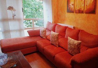 Sofá chaise longue 4 plazas asiento extensible