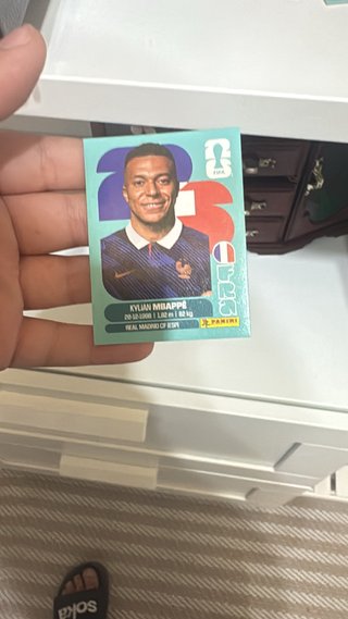 Cromo Kylian Mbappé Real Madrid Panini