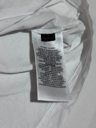 T-shirt Diesel Bianca Logo Grafico Sfumato