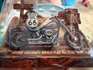 Colgador de llaves moto Route 66
