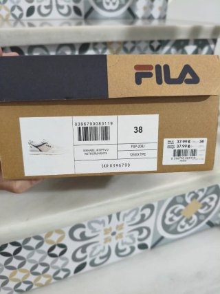 Zapatillas Fila niño beige/gris